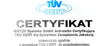 certyfikat